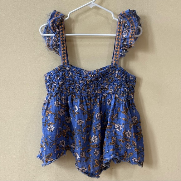 Free People Nala Printed Babydoll Top - Picture 4 of 8